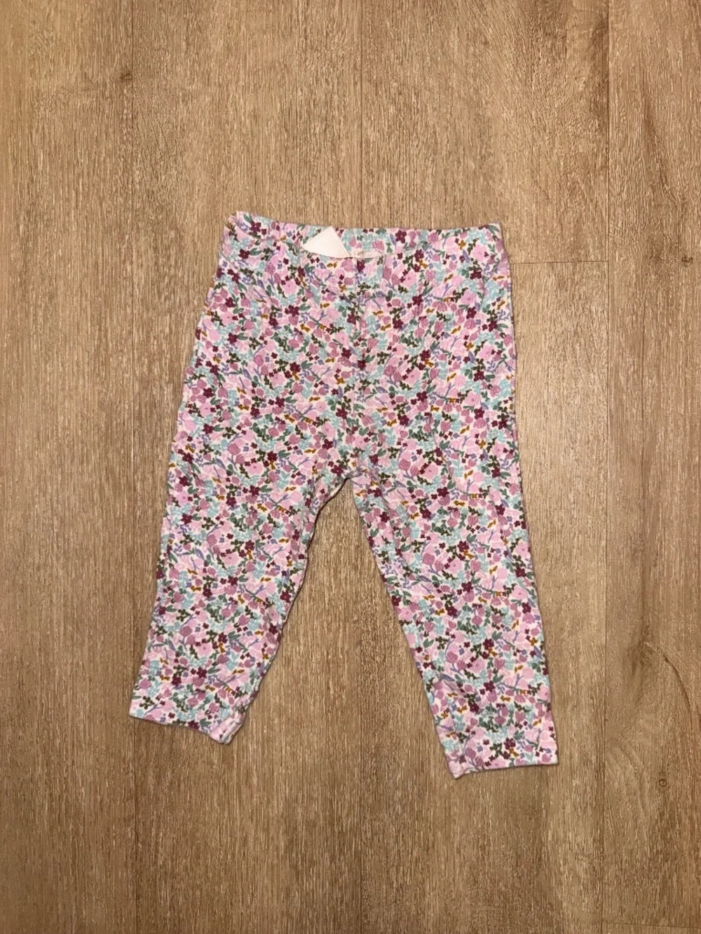 Purple Floral Print Leggings – 9M